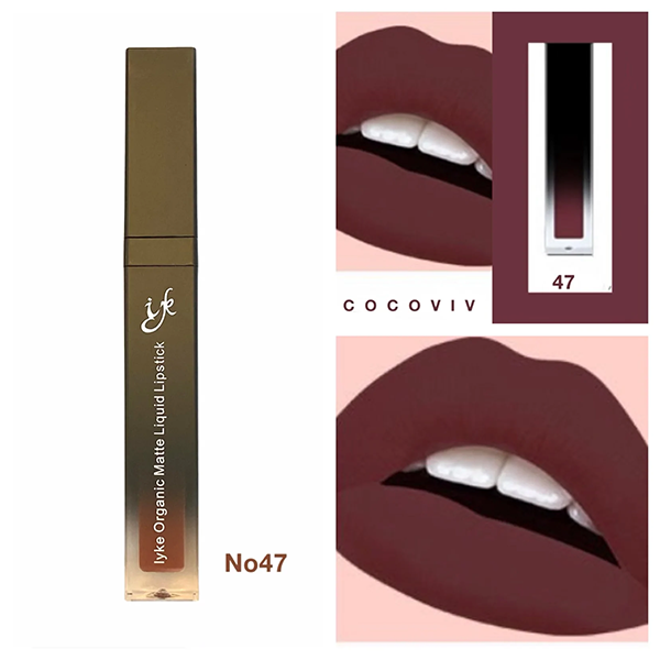 IYKE Cocoviv Organic Matte Liquid Lipstick (COCOVIV-47) ✅ Long lasting  ✅Waterproof  ✅None sticky  ✅Radiant ✅Smooth