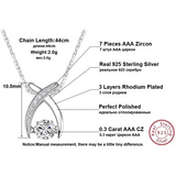 X Shaped CZ Pendant Necklace