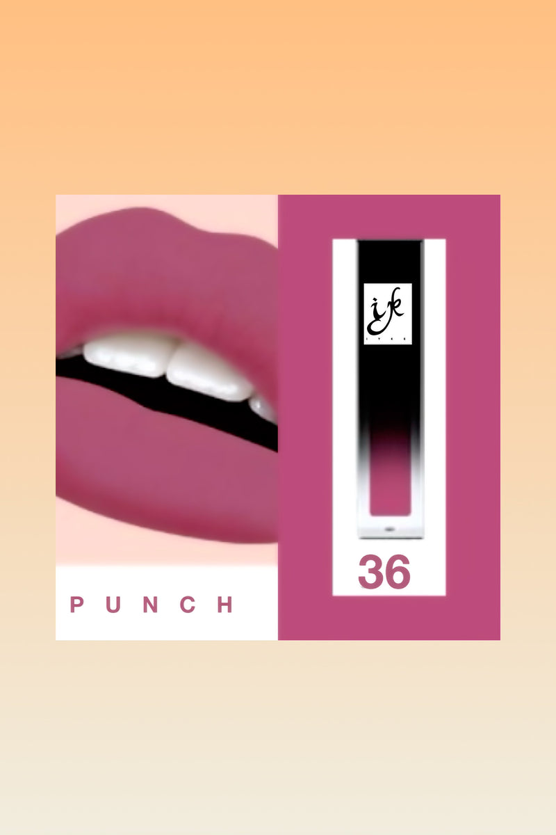 IYKE Punch Organic Matte Liquid Lipstick (PUNCH-36) ✅ Long lasting  ✅Waterproof  ✅None sticky  ✅Radiant ✅Smooth